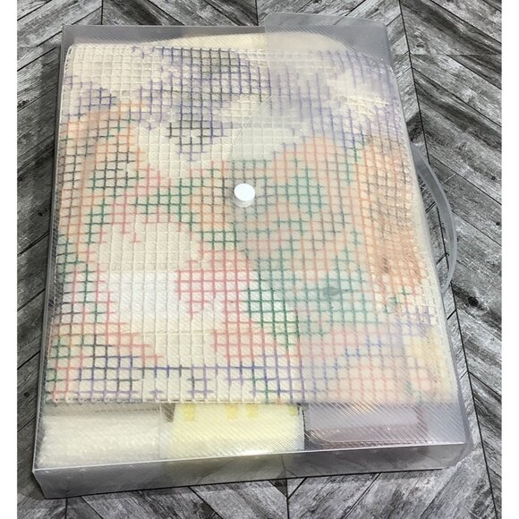 Latch Hook Kit DIY 3 Puppy Pattern Arts And Crafts Needlework 17" x 17" Dogs - Picture 10 of 10